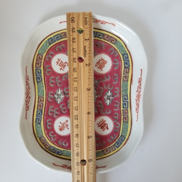 Vintage Mun Shou Jingdezhen Red Rose Longevity Miniature Chinese Tea Set - Picture 14 of 15